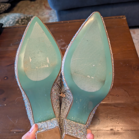 Betsey Johnson Rhinestone Heels - Picture 3 of 4